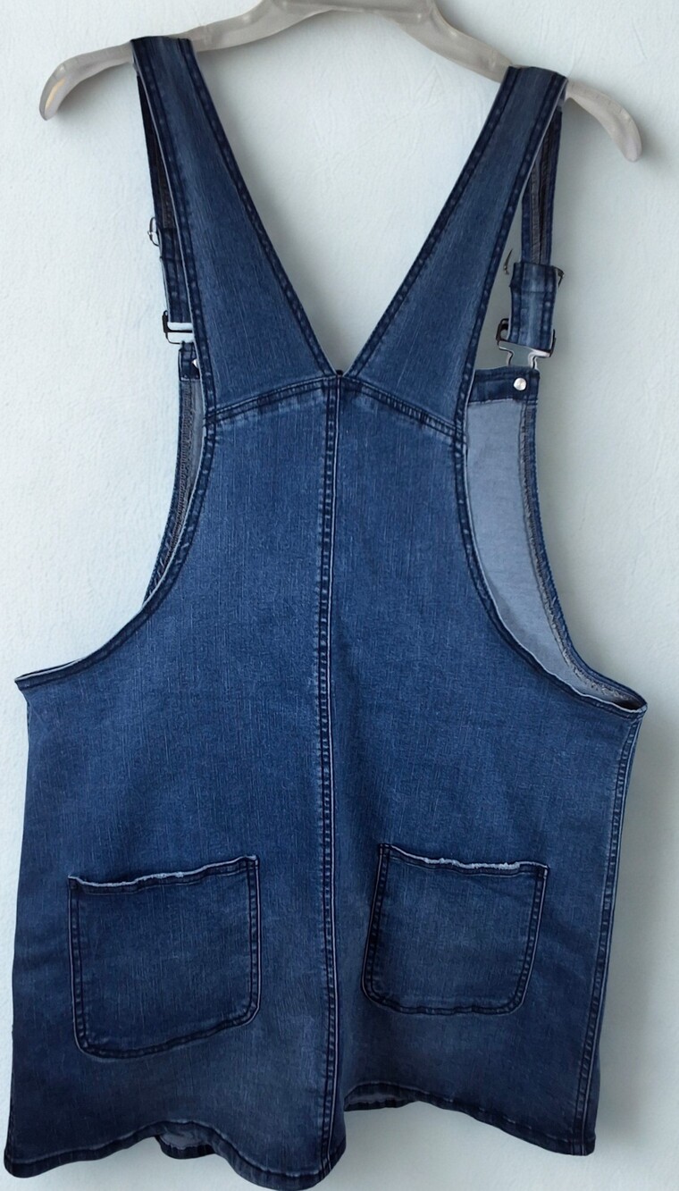 So Denim Overall Dress Medium Blue Adjustable Straps Casual Pinafore size XXL